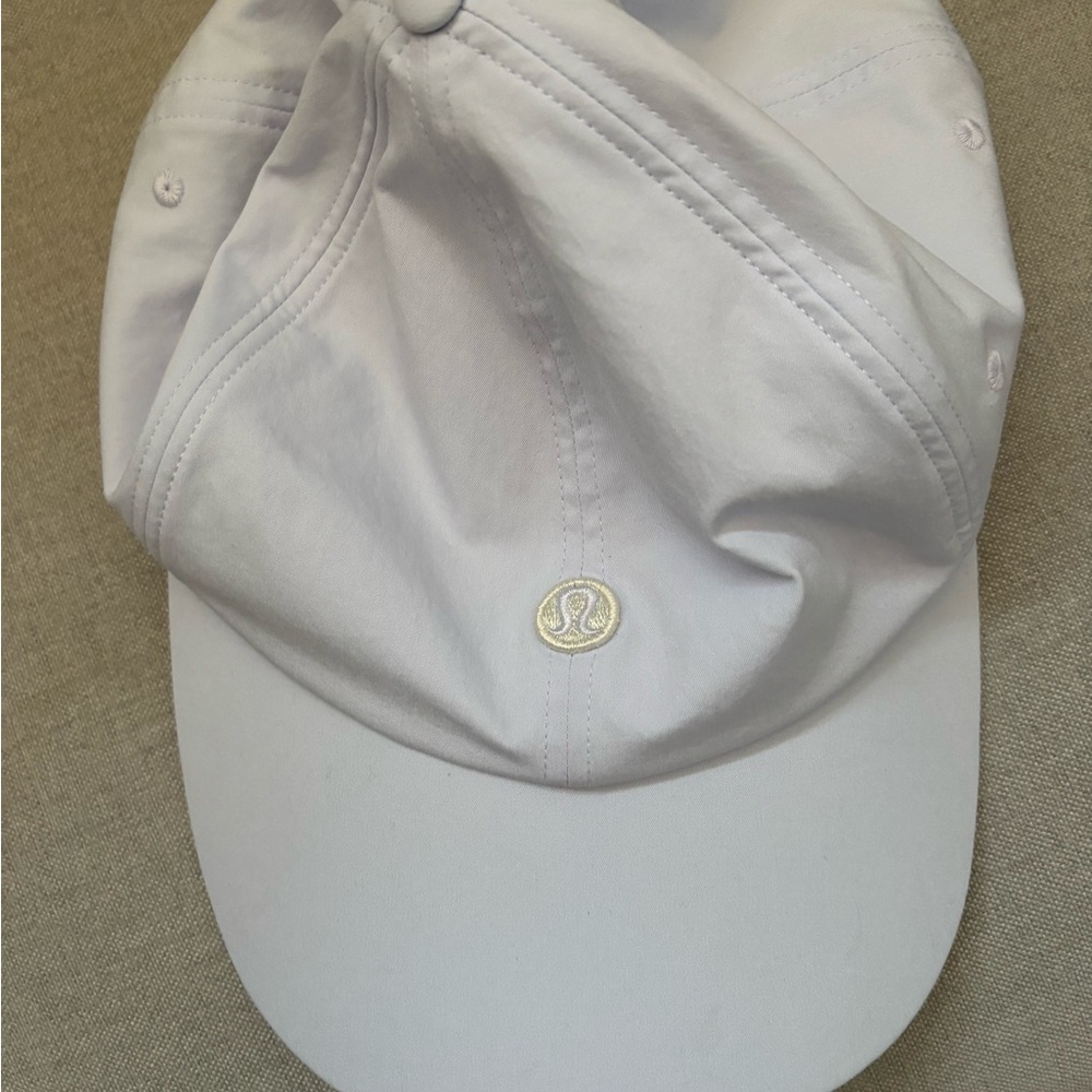 Lululemon Athletica White and Blue Baseball Cap